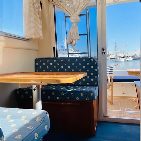 Romantic Boat On The Tagus River Lisbon
